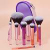 10Pcs Makeup Brushes Set Highlight Brush For Face Powder Blusher Concealers Brow Eyeshadow Contours Make Up Brush Set Makeup Tools Kit For Women Full Kit view 3