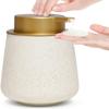 12 Ounce Ceramic Foaming Soap Pump Dispenser Refillable Ideal for Bathroom Kitchen view 1