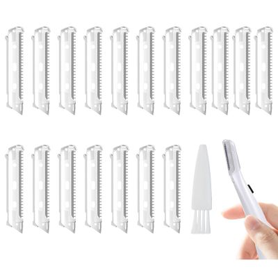 18 Pcs Replacement Head for Finishing Touch Flawless Dermaplane Glo Facial Exfoliation Lighted, Dermaplane Refill Blades for Flawless Vibrating Dermaplane Razor, Safety Micro-Guards for Skin