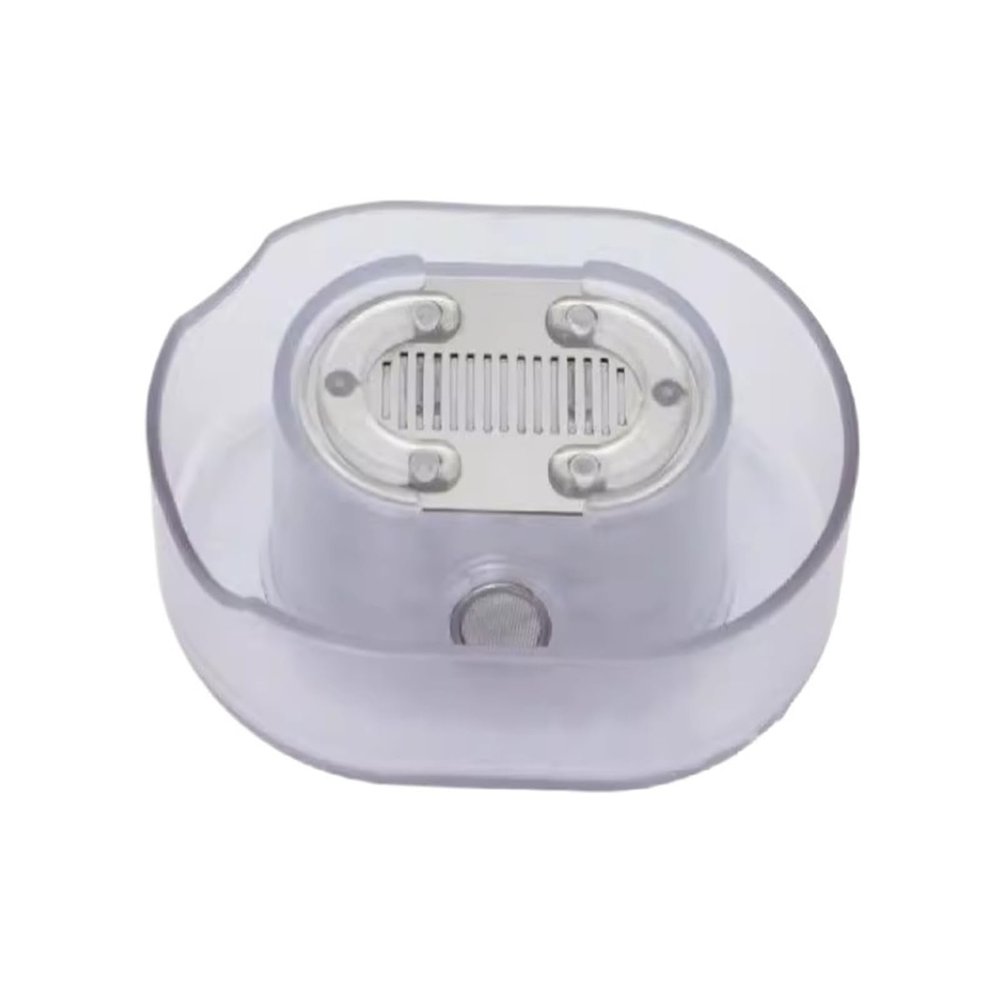 Manual Shaver Rinser Cleaner-No Electricity Needed Push Type Blade Cleaning Tool For Most Head Shavers(Clear)