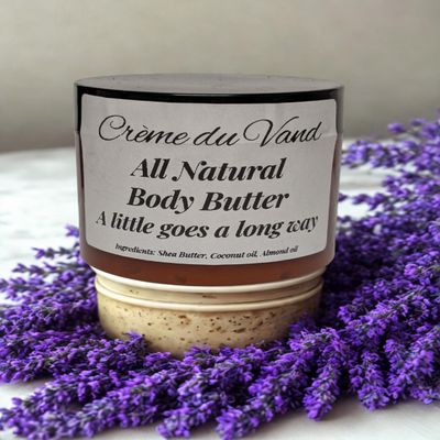All natural body butter (6 oz, Lavender)