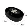 Manual Shaver Rinser Cleaner-No Electricity Needed Push Type Blade Cleaning Tool For Most Head Shavers(Black) view 2