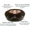 Manual Shaver Rinser Cleaner-No Electricity Needed Push Type Blade Cleaning Tool For Most Head Shavers(Black) view 3