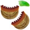 2PCS Lymphatic Contour Face Brush with Gua Sha Tool, Dry Brushing Lymphatic Drainage Massager for Face Chin & Jawline Sculpting (2PCS Contour Brush with 1PCS Guasha Tool) view 1