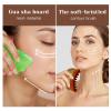 2PCS Lymphatic Contour Face Brush with Gua Sha Tool, Dry Brushing Lymphatic Drainage Massager for Face Chin & Jawline Sculpting (2PCS Contour Brush with 1PCS Guasha Tool) view 3
