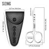 FABINOC Nose Hair Scissors for Men & Mustache Scissors with Round Tip  Straight Blade Professional Eyebrow Scissors for Safe Facial Hair Grooming and Trimming view 2