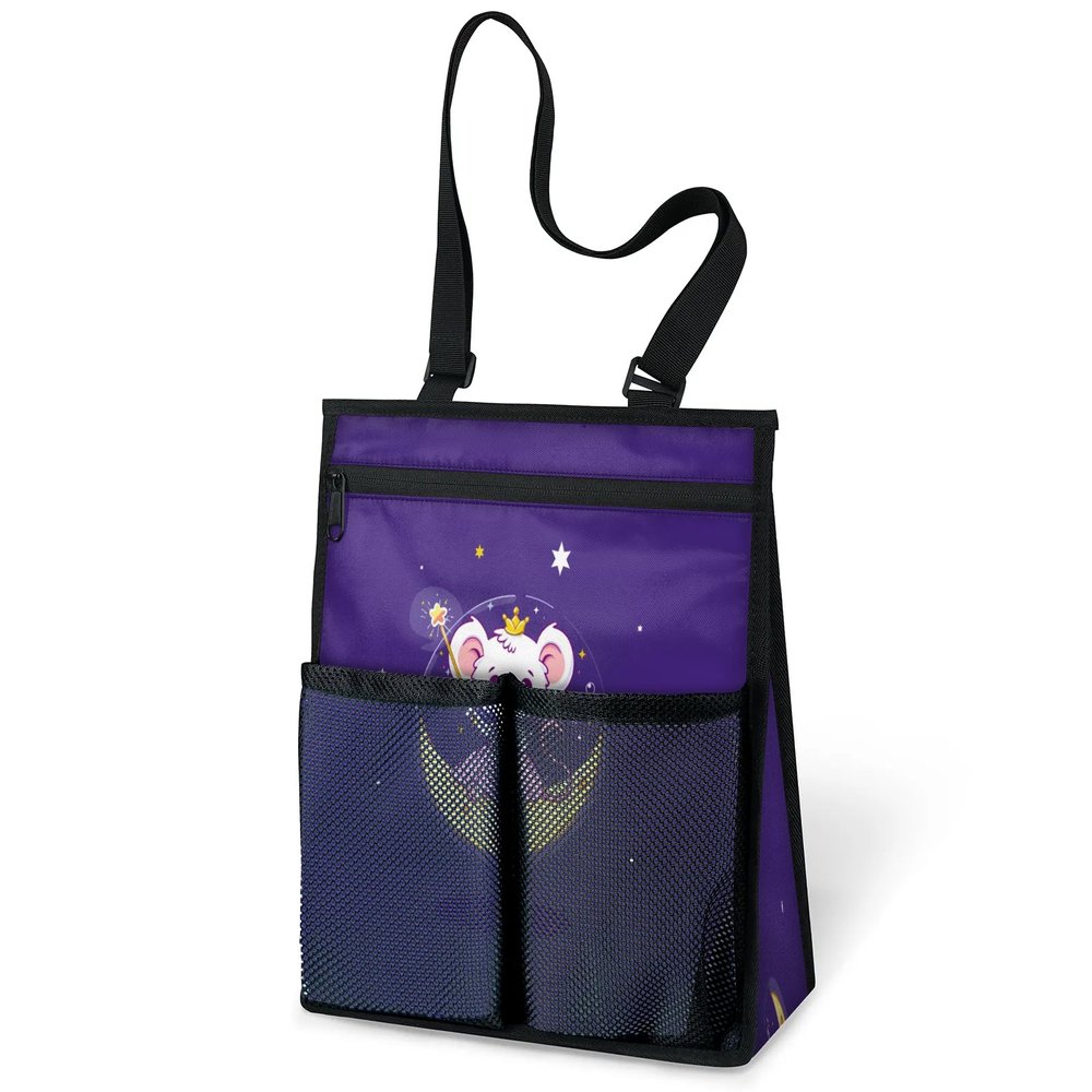 Ourtheme Cute Mouse Moon Portable Shower Bag for Travel Gym Camp Beach Tote Shower Caddy Bags Hanging Toiletry Organizer for Bathroom Dorm Room Essentials
