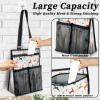 Ourtheme Elk Deer Snowflake Portable Shower Bag for Travel Gym Camp Beach Tote Shower Caddy Bags Hanging Toiletry Organizer for Bathroom Dorm Room Essentials view 4