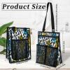 Ourtheme Leopard Print Pattern Portable Shower Bag for Travel Gym Camp Beach Tote Shower Caddy Bags Hanging Toiletry Organizer for Bathroom Dorm Room Essentials view 3