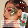 Christmas Body Glitter Stick, Red Green and White Face Glitter Accessories, Waterproof Face Hair Glitter Makeup, Christmas Glitter Makeup for Kids and Women view 4