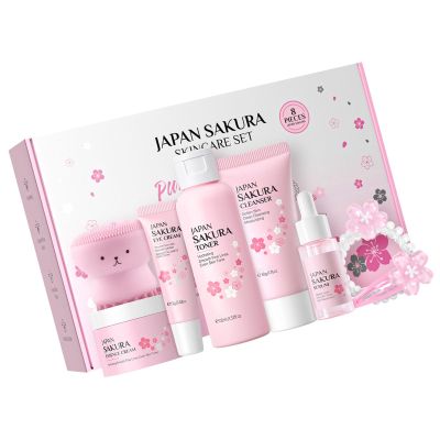 8x/Set Flower Skincare Present With Cleanser Eye Cream Product Moisturizing