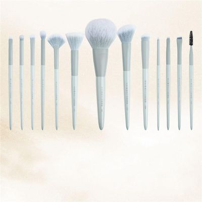 13pcs Long Pole Wooden Handle Makeup Brush Set Soft Hair Loose Powder Eyeshadow Blush Beauty Brushes