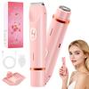 2 in 1 Bikini Trimmer for Women, Dual Head Electric Razor, IPX7 Waterproof Wet/Dry Use Women Electric Shaver, Painless Body Facial Hair Remover for Bikini Legs Arm Underarm view 1