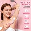 2 in 1 Bikini Trimmer for Women, Dual Head Electric Razor, IPX7 Waterproof Wet/Dry Use Women Electric Shaver, Painless Body Facial Hair Remover for Bikini Legs Arm Underarm view 4