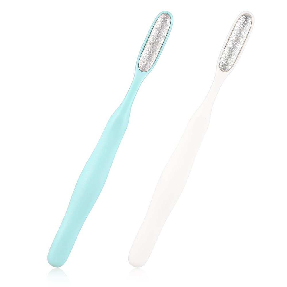 2Pcs Mini Foot Files, Feet Callus Remover, Manual Foot Scrubber Dead Skin Remover Callus Shaver for Feet, Pedicure Tools for Sensitive Areas(7.6 x 0.72in