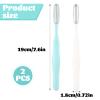 2Pcs Mini Foot Files, Feet Callus Remover, Manual Foot Scrubber Dead Skin Remover Callus Shaver for Feet, Pedicure Tools for Sensitive Areas(7.6 x 0.72in view 2