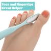 2Pcs Mini Foot Files, Feet Callus Remover, Manual Foot Scrubber Dead Skin Remover Callus Shaver for Feet, Pedicure Tools for Sensitive Areas(7.6 x 0.72in view 4