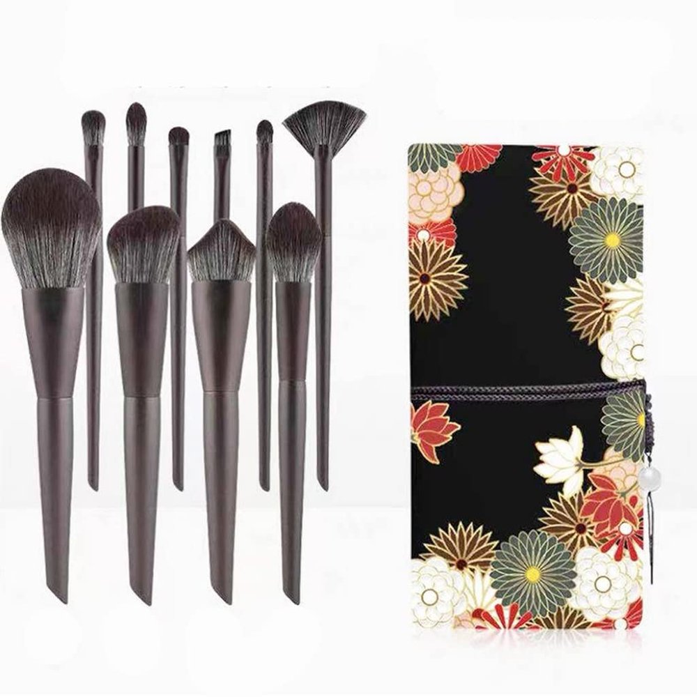 10 Makeup Brush Set Eyeshadow Blush Eye Portable Beauty Tool Foundation