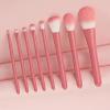 8 Makeup Brush Set Soft with Storage Bag Wooden Handle Beauty Hair Tools view 2