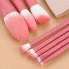 8 Makeup Brush Set Soft with Storage Bag Wooden Handle Beauty Hair Tools view 3