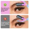 Eyebrow Trimmer Scissor, 2-in-1 Professional Eyebrow Scissors with Comb, Stainless Steel Precision Eyebrow Cutter Hair Removal Makeup Tool for Women and Men (Pink) view 4