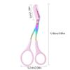 Eyebrow Trimmer Scissor, 2-in-1 Professional Eyebrow Scissors with Comb, Stainless Steel Precision Eyebrow Cutter Hair Removal Makeup Tool for Women and Men (Blue) view 2