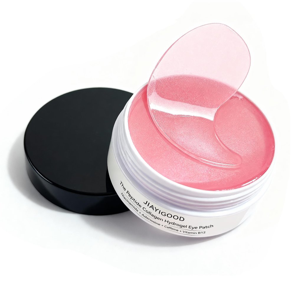 JIAYIGOOD Protein Hydrogel Under Eye Patches, 60 Pairs - Hydrating & Firming Eye Gels for Dark Circles, Puffiness & Wrinkles, Infused with Collagen - Rejuvenating Eye Mask for Smooth, Refreshed Skin
