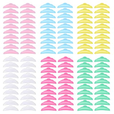 Classicseali 120PCS Lash Lift Pads,Silicone Lash Lift Shields, Multicolor Reusable Soft Lashes Lifts Pads, Makeup Beauty Tools, for Full Eyes, for Eyelash Lifting and Coloring, 5 Sizes