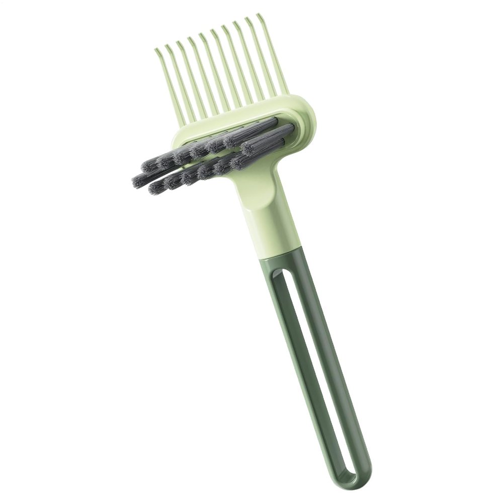 Hair Brush Cleaning Tool 2-in-1 Comb for Efficient Hair Removal with Design Easy Grip Function for Beauty Accessories in Bedrooms Salons Vanities Travel Daily Use 6.69x2.13x1.18 inches
