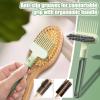 Hair Brush Cleaning Tool 2-in-1 Comb for Efficient Hair Removal with Design Easy Grip Function for Beauty Accessories in Bedrooms Salons Vanities Travel Daily Use 6.69x2.13x1.18 inches view 4