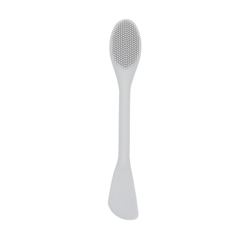 2PC Silicone Mask Brush Double-Head Smearing Smearing Stirring Silicone Mold Stick(White)