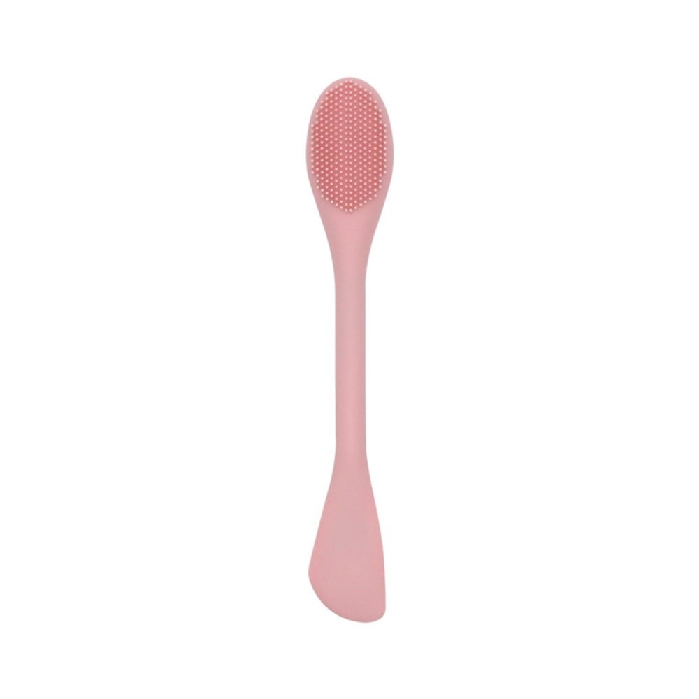2PC Silicone Mask Brush Double-Head Smearing Smearing Stirring Silicone Mold Stick(Pink)