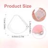12 PCS Powder Puffs Holder Cases Triangle Makeup Puffs Container Clear Make Up Sponge Storage Reusable Makeup Sponge Container Portable Cosmetic Puff Box Pocket Cosmetic Puff Box for Travel view 2