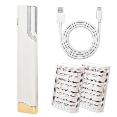 Aviowis Sonic Smooth Dermaplane for Women Face, Razor 9 Refill Packs Dermablades Facial Lips Peach-Toned Hair Removal Exfoliation dermaplaning