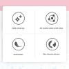 3Pcs Facial Cleansing Brush Set, Double Sided Face Brush, Cleansing Exfoliation for Removing Blackhead and Makeup, Soft with Ergonomic Handle, Portable Facial view 2