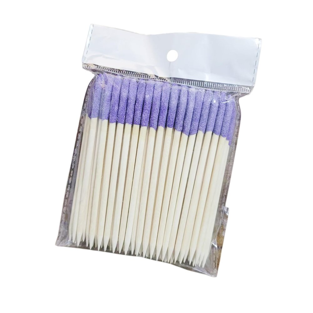 100Pcs Double Sided Wood Nails Sticks Manicure Pedicure Tools Matchsticks Polishing Stick Cuticle Pusher Remover Sanding Stick Matchsticks