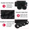 12A Body Wave Bundles Human Hair 16 18 20 22 Inch Human Hair Bundles 100% Unprocessed Brazilian Virgin Hair 4 Bundles Human Hair Body Wave Human Hair Extensions Bundles Human Hair Natural Black view 4