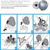 HQ9 Replacement Heads Compatible with Philips Norelco HQ9 Replacement Heads for Philips Speed XL Electric Shavers,HQ9 Replacement Blades for Model 8140xl 8160xl 8170xl 8240xl 8171xl 8160xl 8150xl view 4