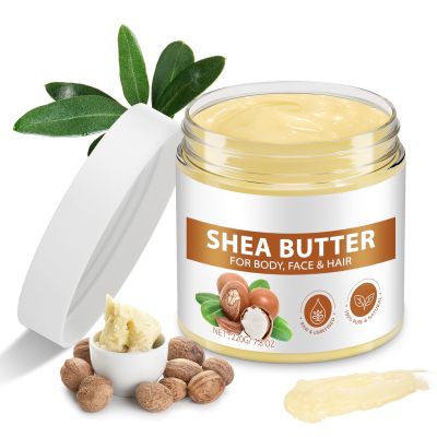 African Shea Butter Raw,Pure Unrefined Shea Butter Cream Body Oil for Skin & Hair,Deep Moisturizer&Repairs & Protects Skin (1 Pack)