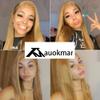 Honey Blonde Bundles Human Hair 27 Straight Bundles 22 inch Grade 8A Brazilian Virgin Hair Extensions Double Weft 1 Bundle 27 Honey Blonde Straight Bundle view 2