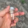 12 Pcs Empty Clear Glass Bottles with Screw Aluminum Cap Mini Container Jars for Essential Oil Powders Cream Ointments Grease Cosmetic Makeup Sample(15ml) (Pack of 2) view 2