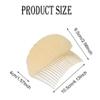 2PCS Womens Soft Sponge Foam Hair Comb Base Bump Up Volume Inserts Do Beehive Hair Stick Bun Maker Braid Tool Hair Styling Accessories (Beige, Large) view 2