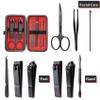 COSHAYSOO Christmas Stocking Stuffers Small Useful Funny Birthday Gifts for Husband Wife, 7 Pcs Travel Manicure Set with Black Case Nail Clipper Grooming Fingernail Care Kit I Love My Wife view 3