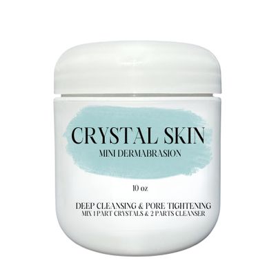 Skin Care Microdermabrasion Crystals for Home DIY Dermabrasion Cleanser, Deep Cleansing and Pore Tightening, 10 oz