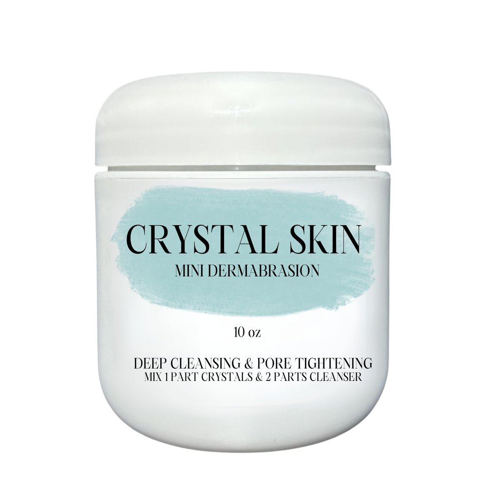 Skin Care Microdermabrasion Crystals for Home DIY Dermabrasion Cleanser, Deep Cleansing and Pore Tightening, 10 oz