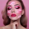 BOBISUKA Clown White + Pink Face Paint, Water-Activated Face Painting Palette for Halloween SFX Makeup, Cosplay, Theater, Stage, Film & More view 2