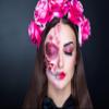 BOBISUKA Clown White + Pink Face Paint, Water-Activated Face Painting Palette for Halloween SFX Makeup, Cosplay, Theater, Stage, Film & More view 3
