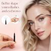 50pcs Brow Lamination Brush with Cap - Compact Eyebrow BRUSH with Lid, Portable Eyelash & Interdental Brush, for Eyebrow Extensions & Eyelash Care With storage case (25 Black+25 White) view 4