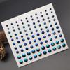 Acrylic Crystal Rhinestone Tattoo Sticker Glitter Eyeliner Eyebrow Makeup Face Eyes Diamond Temporary Tattoo Rock Rhinestone 3D Eyeliner Stickers for DIY Nail Body Accessories (Royal blue) view 1