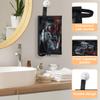 Adornori Steam Engine Old Train Makeup Bag for Women Cosmetic Bags with Brush Compartment Toiletry Organizer Case for Traveling view 4